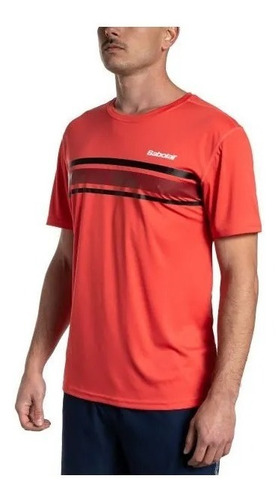 Remera Tenis Padel Babolat Hombre Deportiva Tennis Paddle Elastizada Entrenamiento