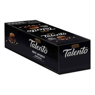 Chocolate Mini Talento Meio Amargo 25g C\u002F15 | MercadoLivre