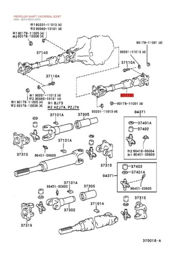 Cardan Trasero Toyota Land Cruiser Serie 76 Machito Long Van Foto 5