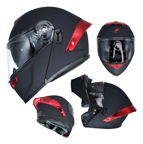 Casco Moto Abatible Aleron Ece2206 Luz Mujer Hombre Ying2.0 | Meses sin interés