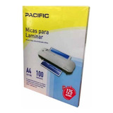 100 Laminas Micas Termolaminadora A4 125 Micrones - Ps