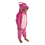 Pijama Mameluco Infantil Disfraz Stich Rosa Rose Girl 