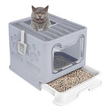 Caja De Arena Para Gatos De Entrada Superior Con Tapa