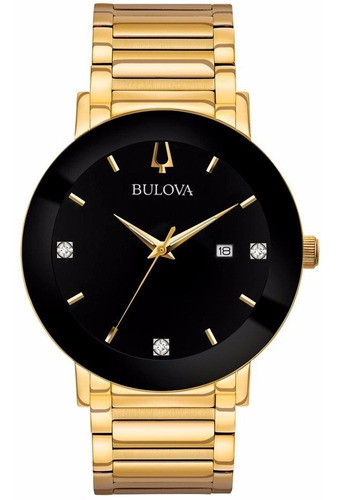 Reloj Bulova Diamond Con 3 Diamantes  97d116 Tienda Oficial