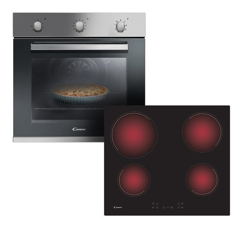 Combo Candy Horno Eléctrico Fcp602 Anafe Vitroceramico Ch64