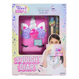 Diario Squishy Suave Con Pluma 