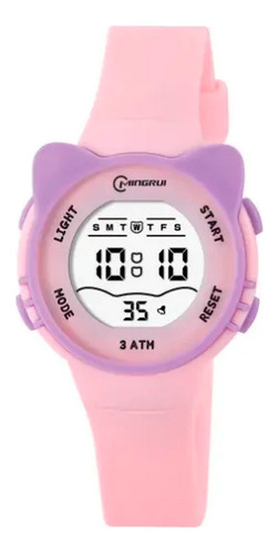 Reloj Impermeable Digital  Niña-niño Gato Unisex + Estuche