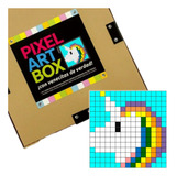 Juego Didáctico Kit Mosaico Unicornio Arcoiris Pixel Art Box