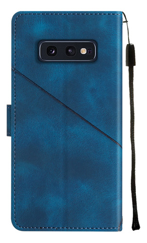 Funda Tipo Cartera Con Tapa En Relieve Para Samsung S10/s10