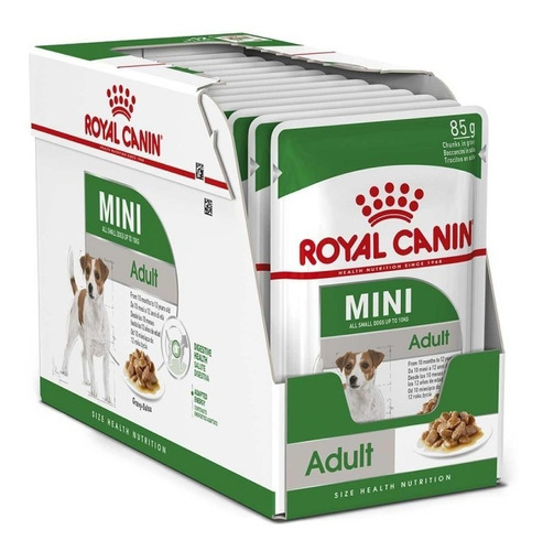 Caja 12 Pouch Royal Canin Mini Adulto X 85 G