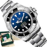 Relógio Rolex Deep Sea Azul Degrade Com Caixa E Certificado