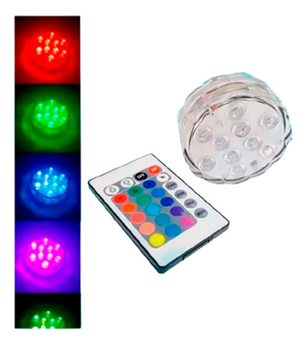 Luz Led Sumergible Rgb Deco Jacuzzi Piscina Pileta Control