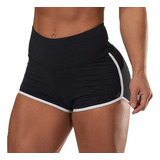 Shorts Deportivos Entrenamiento Mujer Push Up Cintura Alta 