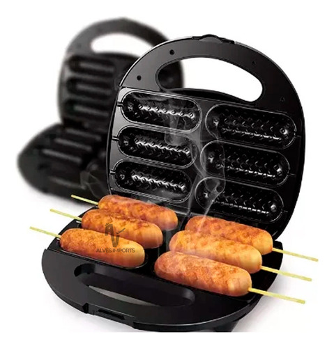 Crepeira Pratic Crepe Hot Dog Queijo Coalho Cor Preto/inox 