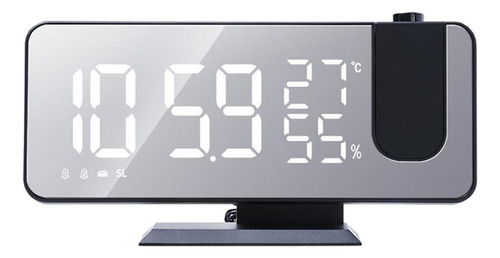 Reloj Digital Pantalla Grande Sala De Estar Snooze Negro