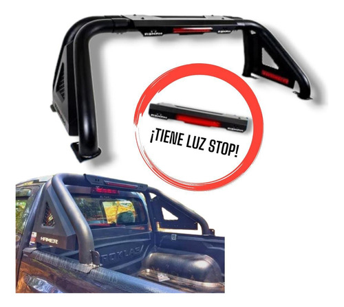 Roll Bar Antivuelco Toyota Hilux 2013 Hamer Con Stop Led