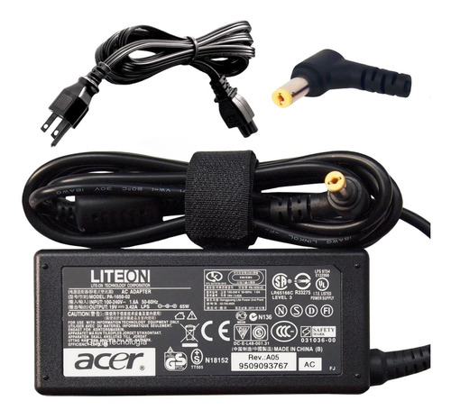 Cargador Acer Original Aspire, Travelmate Etc. 65w 19v 3.42a