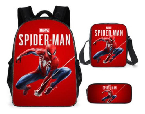 Mochila Escolar Spiderman, Bolsa For Bolígrafos, Bolsa De Vi