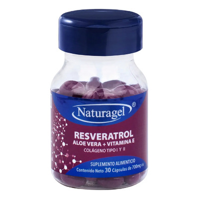 Resveratrol Aloe Vera + Vitamina E Y Colageno Tipo L Y Ll Naturagel 30 Capsulas, Suplemento Alimenticio | MercadoLibre