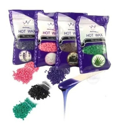 Pack 6 Ceras Depilatoria Elástica Paquete 100 Gr Hot Wax