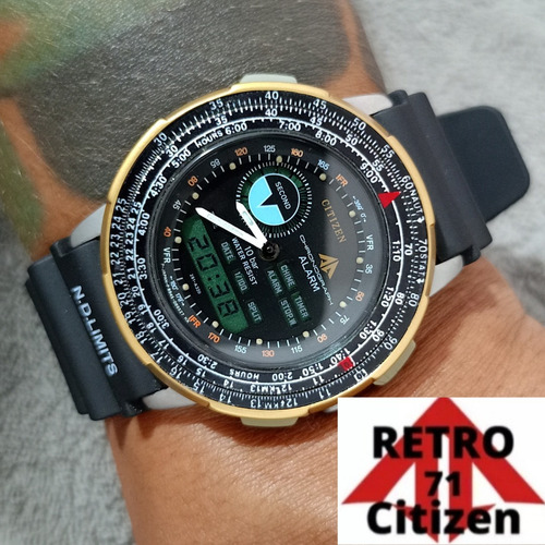 Relógio Citizen Wingman 8945 Anos 80 Raro N-1 