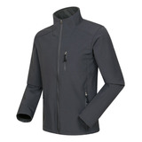 Chaqueta Softshell A Prueba De Viento Con Bolsillo Y Bolsill