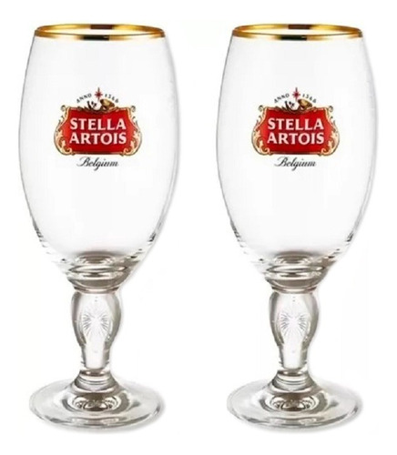 Copas En Cristal Cáliz Stella Artois X 2 Uds X 500ml