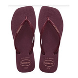 Chinelo Havaianas Quadrada Terra Roxa