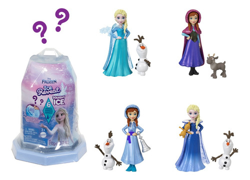 Disney Frozen Muñeca Sorpresa Ice Reveal Hielo Mágico