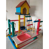 Playground Papagaio Parquinho Brinquedo Calopsitas Casinha