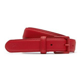 Cinturon Lacoste Mujer Concepto Pique Moda Casual Rojo