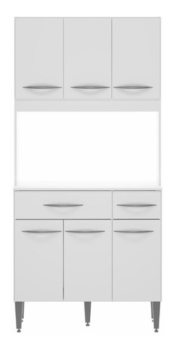 Mueble Organizador De Cocina 6 Puertas Hoga Blanco