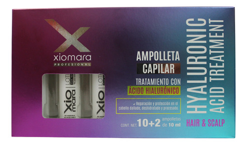 Tratamiento Capilar Ampolletas Ácido Hialurónico Xiomara10ml
