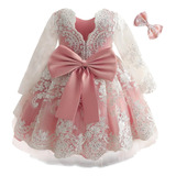 Vestido Nnjxd De Encaje Con Flores Para Niñas