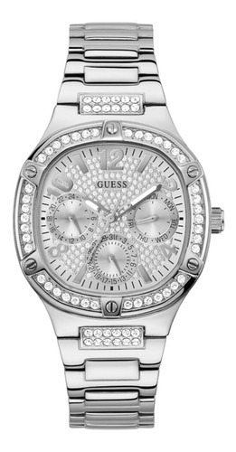 Reloj Dama Pulsera Guess Original Joyas Parejas Color De La Correa Plateado1