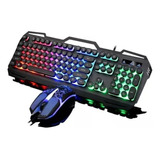 Set Teclado Y Mouse Rgb J-32 Gamer 