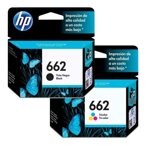 Cartuchos Originales Hp 662 Negro + Color 2515 2516 2545