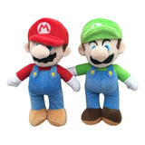 Peluche De Mario Bros Y Peluche Luigi 25 Cm De Altura 2pcs