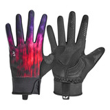 Guantes Ciclismo Liv Zorya Lf Mor/fucsia/rojo