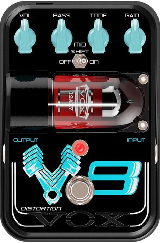 Pedal Distorsion Vox V8 Para Guitarra Efectos Valvular Cuota