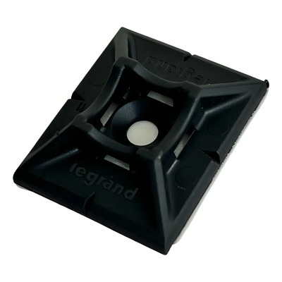 50 Bases Autoadherible Negra De Nylon Para Cinchos Color Negro | MercadoLibre