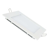 Plafon Luminaria Panel De Incrustar 3w Cuadrado Luz Blanca