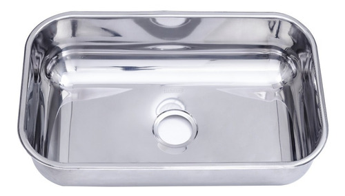 Cuba N° 02 56x34x14cm Aço Inox 430 Válvula/sifão Tecnocuba