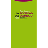 Libro Sociedad Del Desprecio Por Axel Honneth 