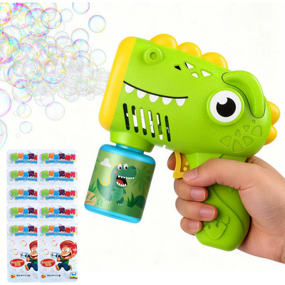 Pistola De Burbujas Dinosaurio Juguete Para Niño Boda Fiesta Verde