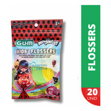 Flossers Miraculous Gum|fio Dental Infantil Com Cabo (20 Un)