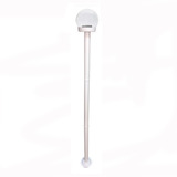 Lustre Poste Balizador Jardim G/ Transparente P-18 Branco