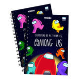 Cuaderno Among Us Libro Dibujos Para  Pintar Y Juegos Varios