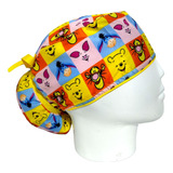 Gorro Quirúrgico Mujer Antifluido + Portacarnet Winnie Pooh