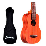 Ukelele Soprano Ibanez Uks10 Madera Caoba + Aquila + Funda